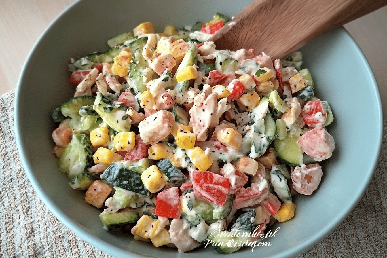 Salade légère poulet crudités : la recette parfaite et facile
